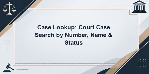 Case Lookup: Court Case Search by Number, Name & Status